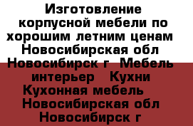 Изготовление корпусной мебели по хорошим летним ценам - Новосибирская обл., Новосибирск г. Мебель, интерьер » Кухни. Кухонная мебель   . Новосибирская обл.,Новосибирск г.